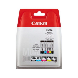 Canon PGI-570C/M/Y/PGBK/BK Pachet 2 Cartuse Negre si 3 Color CMY