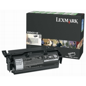 Lexmark X654X11E Cartus Toner Return Negru